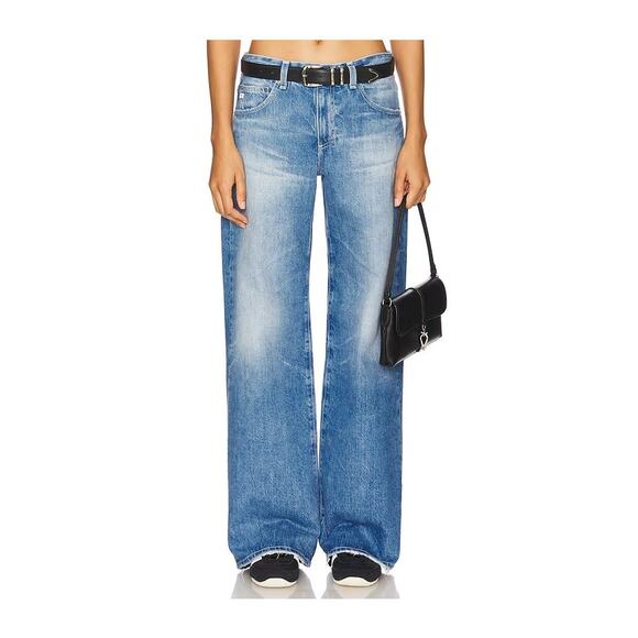 NEW NWT AG Adriano Goldschmeid Adria Low-Rise Wide Leg Jeans in Flashback  30 - Picture 1 of 6